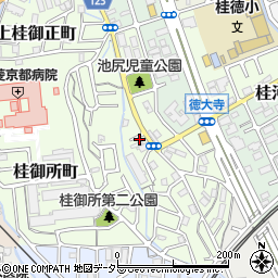 京都府京都市西京区桂池尻町周辺の地図