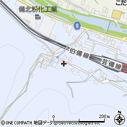 岡山県新見市西方557周辺の地図