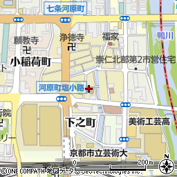 京都市消防局消防署　下京消防署塩小路消防出張所周辺の地図