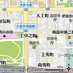 京都府京都市下京区上糀屋町周辺の地図