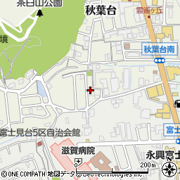 滋賀県大津市秋葉台15-55周辺の地図