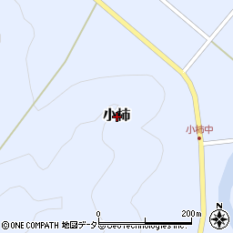 兵庫県三田市小柿周辺の地図