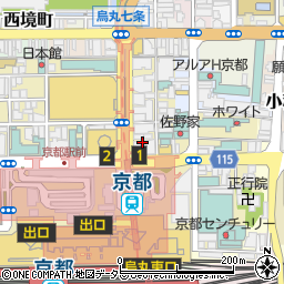 Italian BAR KIMURAYA 京都駅前店周辺の地図