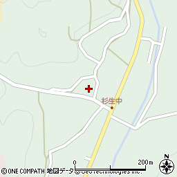 兵庫県猪名川町（川辺郡）杉生（前フケ）周辺の地図