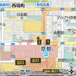 関西ツーリストインフォメーションセンター京都周辺の地図