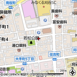 愛知県刈谷市若松町3丁目周辺の地図