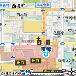 マツモトキヨシ京都タワーサンド店周辺の地図