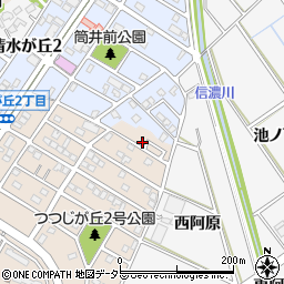 愛知県知多市つつじが丘2丁目21周辺の地図
