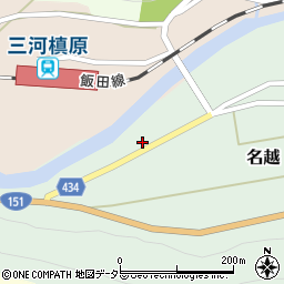 愛知県新城市名越坂下53周辺の地図