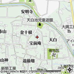 愛知県知多郡東浦町緒川宝前庵26-8周辺の地図