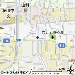 ＩＴＴＯ個別指導学院　京都山科西野校周辺の地図