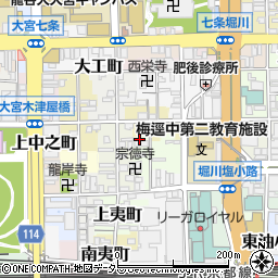 京都府京都市下京区伊勢松町周辺の地図