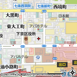 ローソン新京都センタービル店周辺の地図