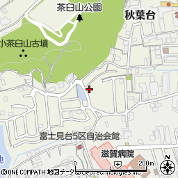 滋賀県大津市秋葉台15-32周辺の地図