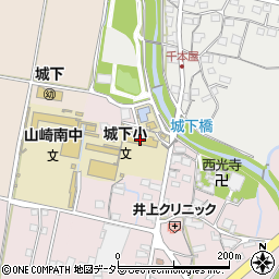宍粟市立城下小学校周辺の地図
