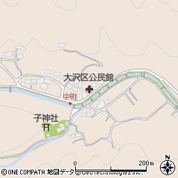 大沢区公民館周辺の地図
