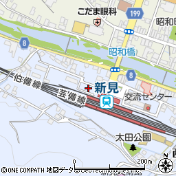 新見駅前第一駐車場周辺の地図