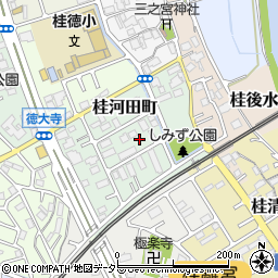 京都府京都市西京区桂河田町周辺の地図