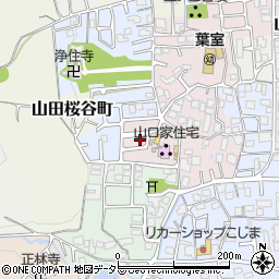 京都府京都市西京区山田上ノ町周辺の地図