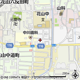 京都府京都市山科区西野八幡田町30-29周辺の地図