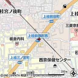 京都府京都市西京区上桂前田町周辺の地図