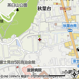 滋賀県大津市秋葉台15-53周辺の地図