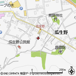 静岡県伊豆市瓜生野周辺の地図