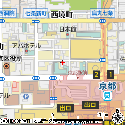 京とんちん亭 京都駅北店周辺の地図