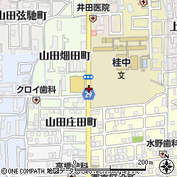桂中学前周辺の地図