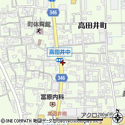 高田井中周辺の地図