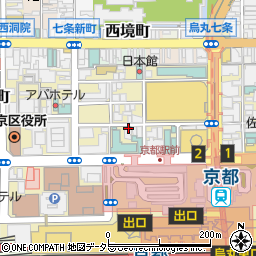四季の味 すぎうら 京都駅前店周辺の地図