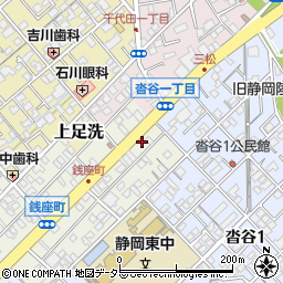 静岡県静岡市葵区銭座町61周辺の地図