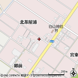 愛知県安城市橋目町北茶屋浦周辺の地図