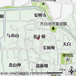 愛知県知多郡東浦町緒川金十根38周辺の地図