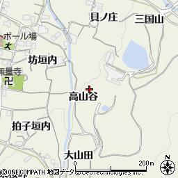 京都府亀岡市曽我部町寺高山谷周辺の地図