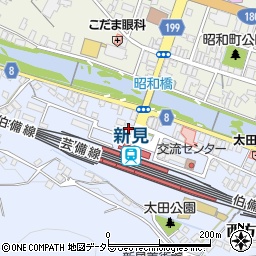 トヨタレンタリース岡山新見駅前店周辺の地図