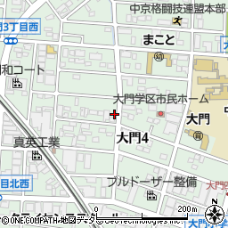 愛知県岡崎市大門4丁目周辺の地図