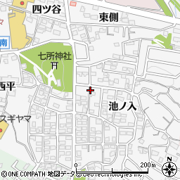 愛知県岡崎市百々町周辺の地図