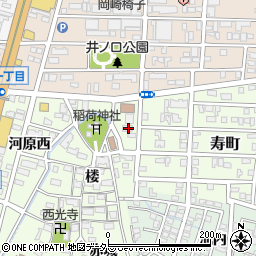 愛知県岡崎市井ノ口町楼67周辺の地図