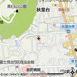 滋賀県大津市秋葉台15-52周辺の地図