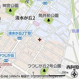 愛知県知多市つつじが丘2丁目19周辺の地図
