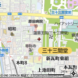 京都府京都市東山区辰巳町588-2周辺の地図