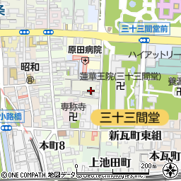 京都府京都市東山区辰巳町588-3周辺の地図