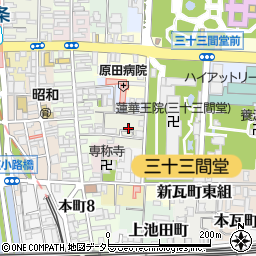 京都府京都市東山区辰巳町588-4周辺の地図