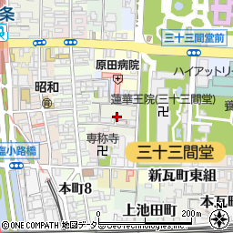 京都府京都市東山区辰巳町588-7周辺の地図