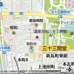 京都府京都市東山区辰巳町588-5周辺の地図