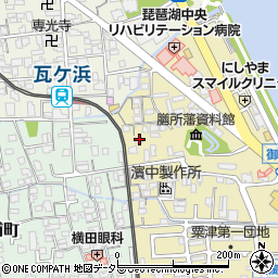 滋賀県大津市御殿浜2-3周辺の地図