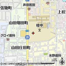京都府京都市西京区上桂森上町周辺の地図