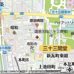 京都府京都市東山区辰巳町588周辺の地図