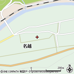 愛知県新城市名越広貝津周辺の地図